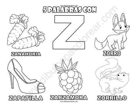 dibujos con z|dibujos para colorear con z.